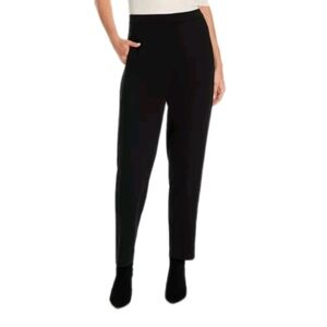 EILEEN FISHER Stretch Jersey Knit Slouchy Ankle Pant in Black Size PS And SM